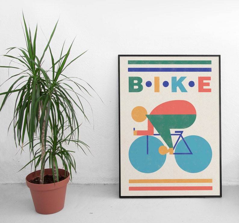 Poster Bike x ilustracja x plakat zdjęcie 3