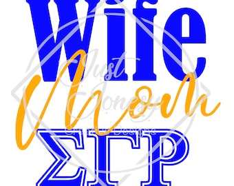 Wife Mom SGRho svg, d9 svg, Sigma Gamma Rho SVG
