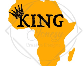 African King SVG, Black King SVG, Africa SVG,