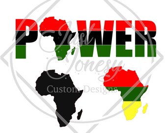 African Power SVG, Black Power SVG, Africa SVG, Black Lives Matter, blm, svg only