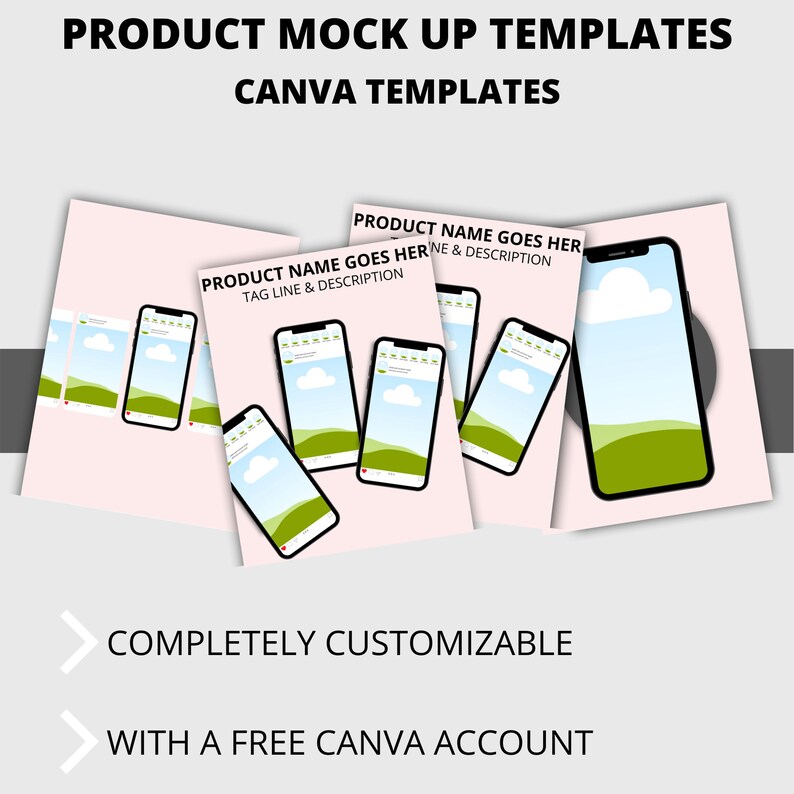 Canva Mock up Templates/mock up Templates - Etsy
