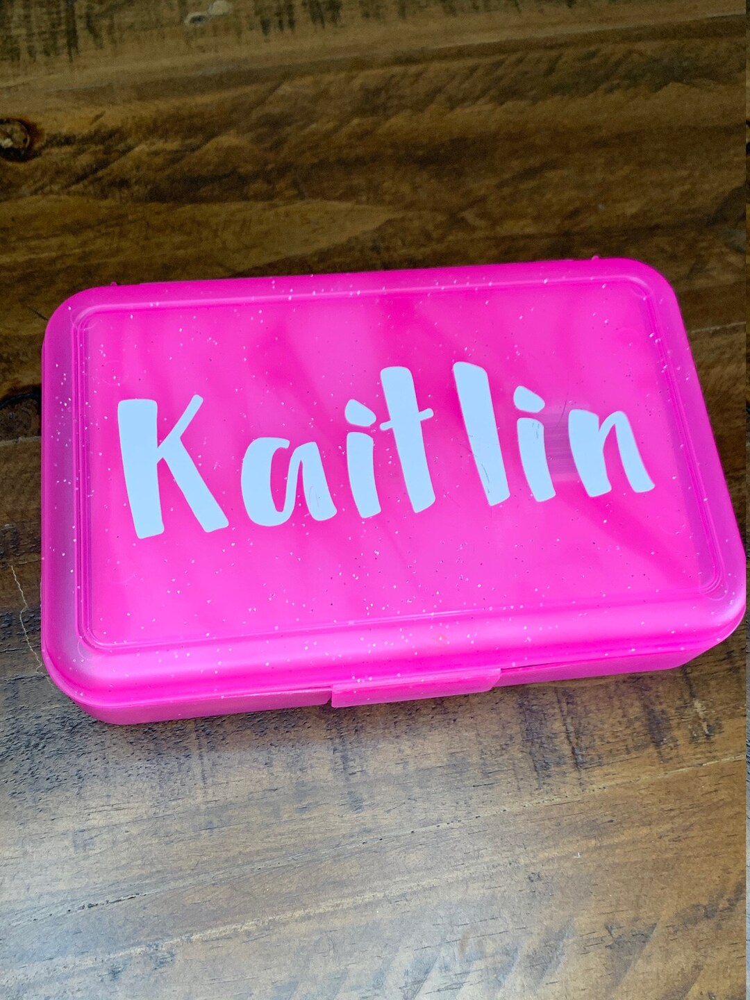 Personalized School Supply Box Pencil Box Art Supply Box Etsy