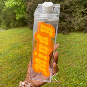 Milk juice carton water bottle