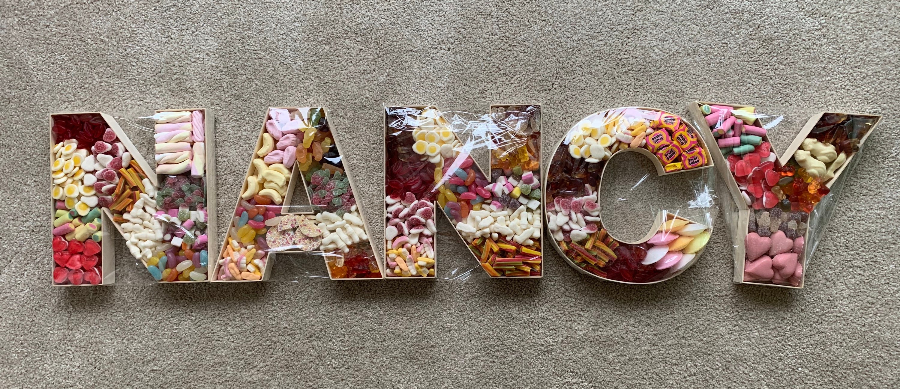 Sweet Filled Letters Etsy