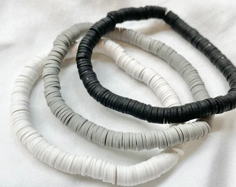 Heishi Bead Bracelet | 18 Color Heishi Bracelets | Stacking Bracelets | Polymer Clay Bracelets | Custom Bracelets | Beaded Stacking Bracelet