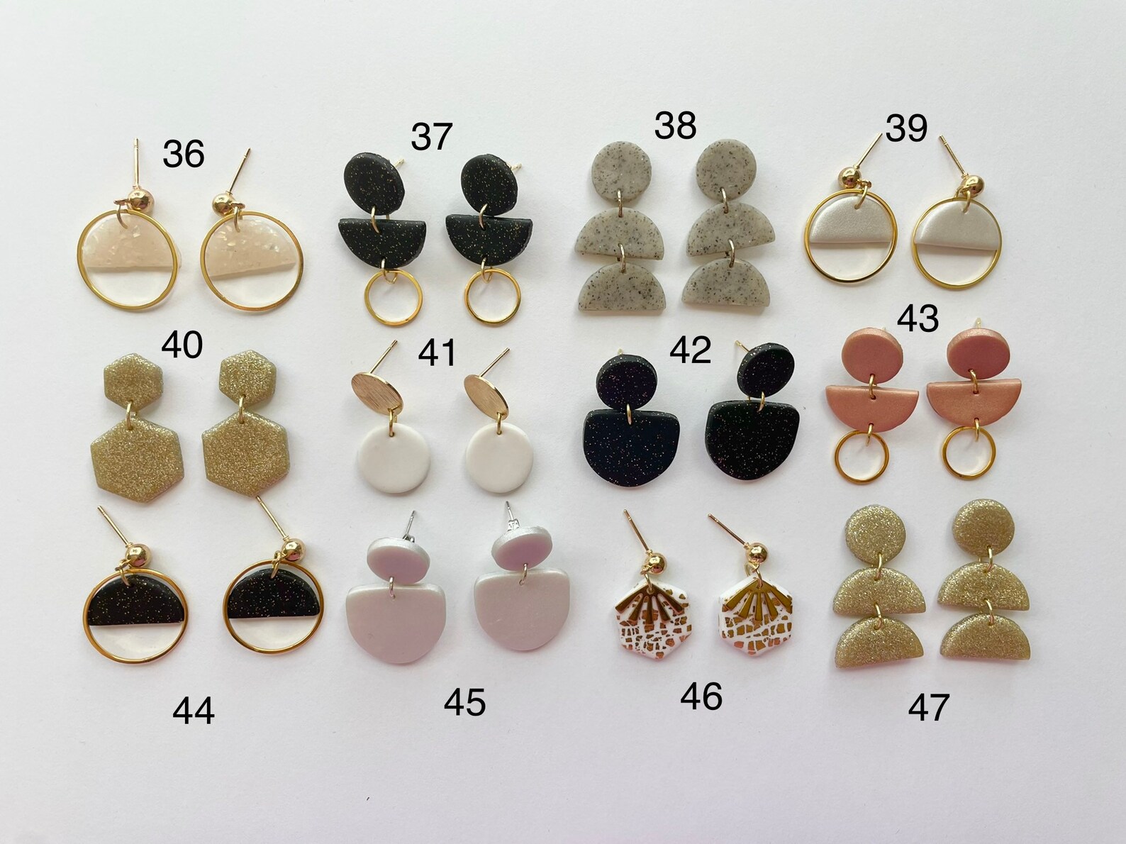 Polymer clay earrings for sale Clearance