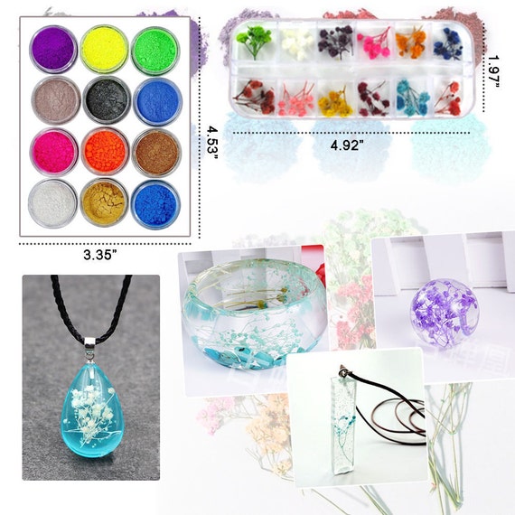 Silicone Molds DIY Kit With Resin Jewelry Making Set Epoxy Resin Mold  Casting Tools for Jewelry