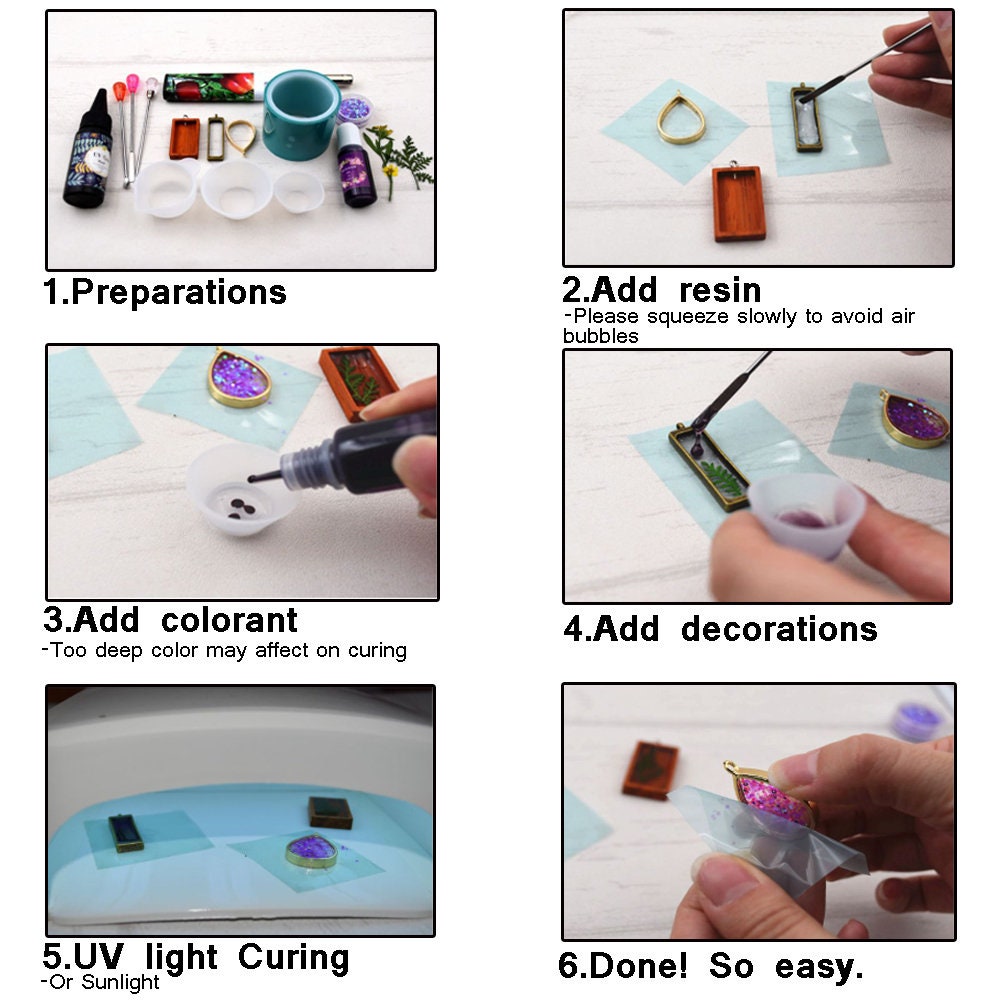 UV Resin Clear Hard UV Curing Epoxy Resin Ultraviolet Curing Etsy