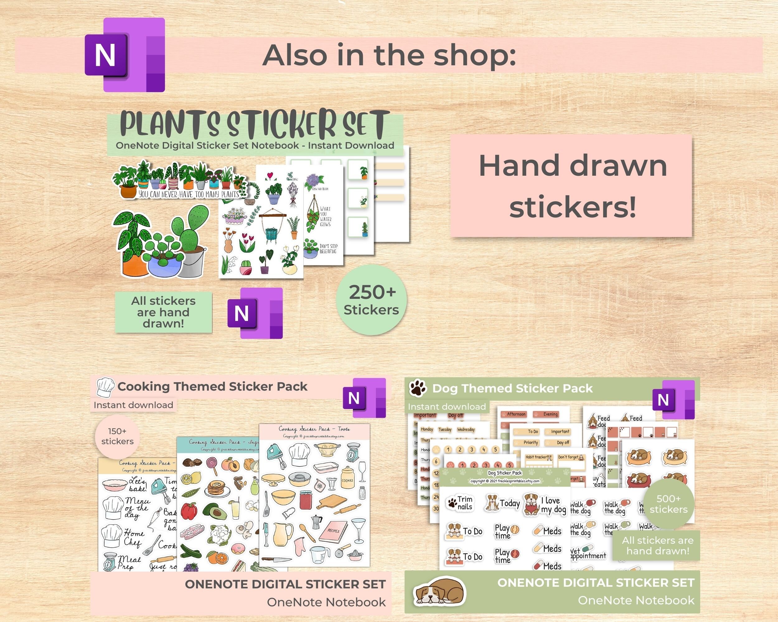 Reading Onenote Stickers, Book Lover Digital Stickers, Bookish Stickers ...
