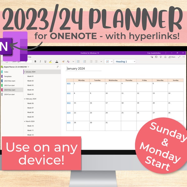 Onenote Templates Etsy Onenote Templates Etsy