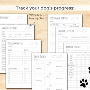 Dog Care Planner Printable, Puppy Planner, Dog Walking, Pet Sitter ...