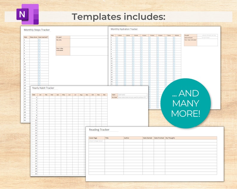 Onenote Planner 2023/2024/2025, Digital Planner, One Note Planner