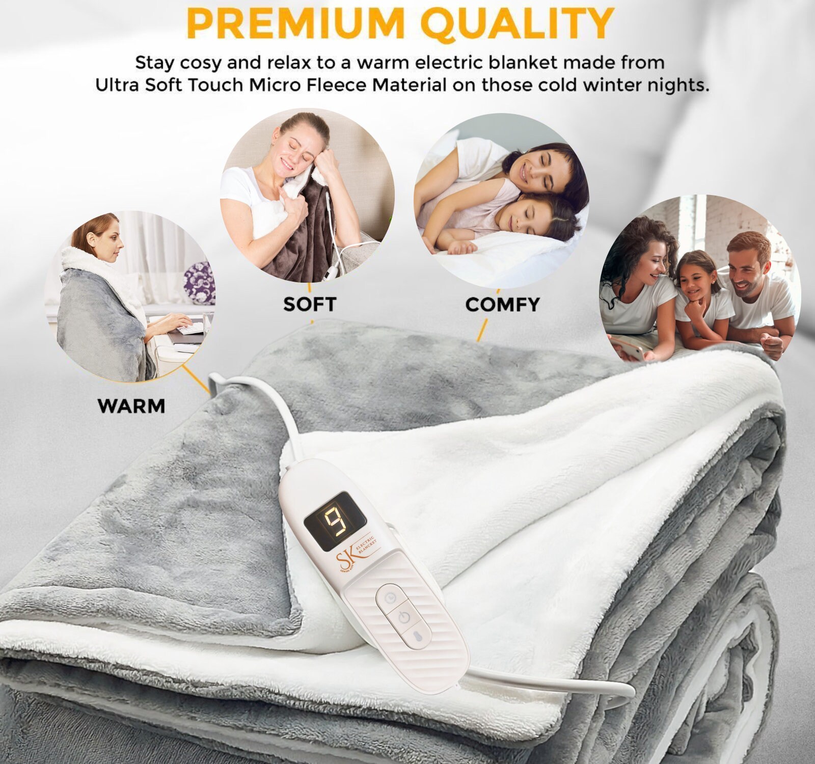 Heated Throw Blanket - Etsy UK