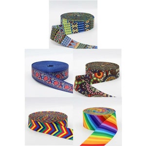 Shiny Printed Webbing 38mm~Ideal for Bag Making~Premium Quality~Eye-Catching