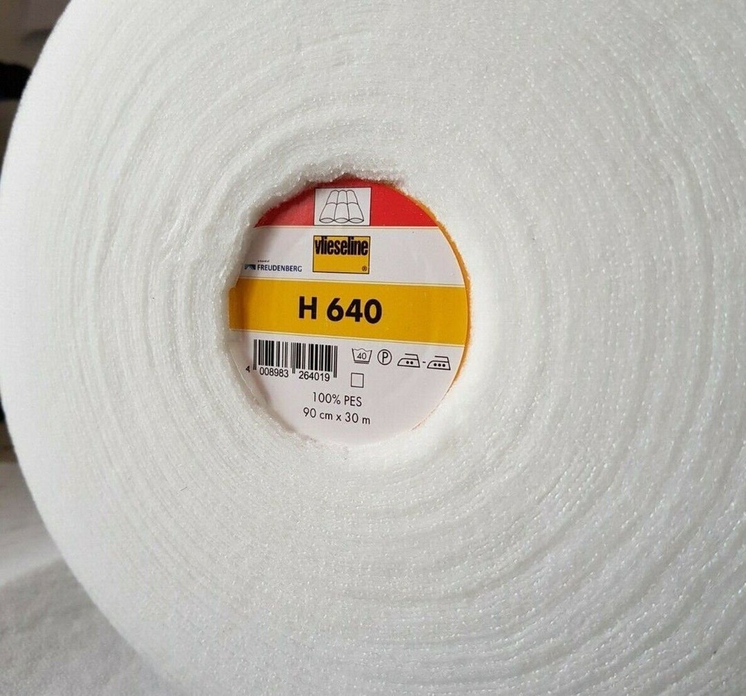 Vlieseline H630 - Imbottitura In Pile A Basso Volume, Termoadesivo, Fondibile, Per Cucito, Trapuntatura, Patchwork E Artigianato, 90 Cm Di Larghezza, Colore: Bianco, Rotolo Da 30 Metri - 5