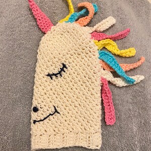 Organic Cotton Unicorn Bath Mitt