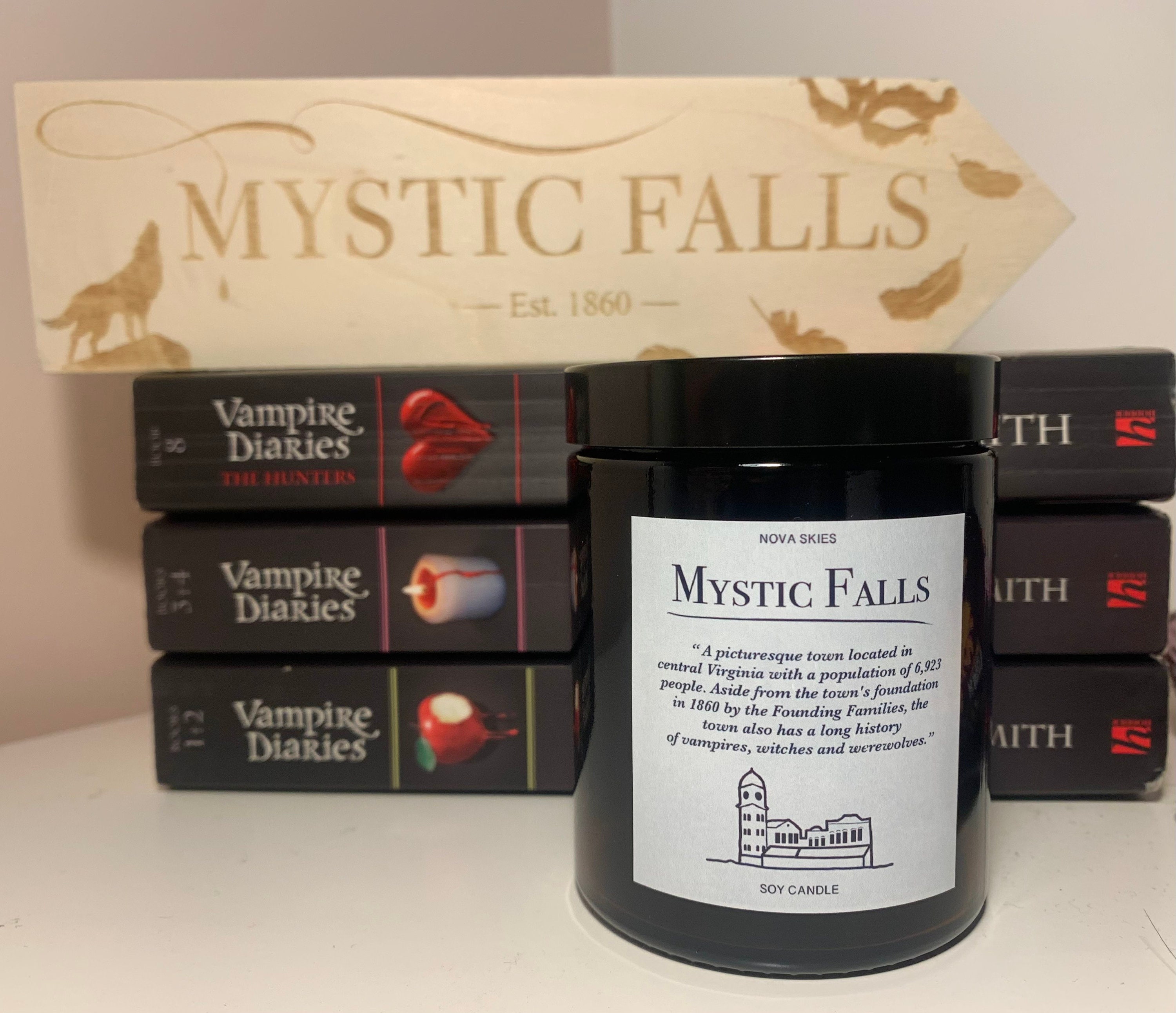Mystic Falls Candle the Vampire Diaries Damon Salvatore Stefan