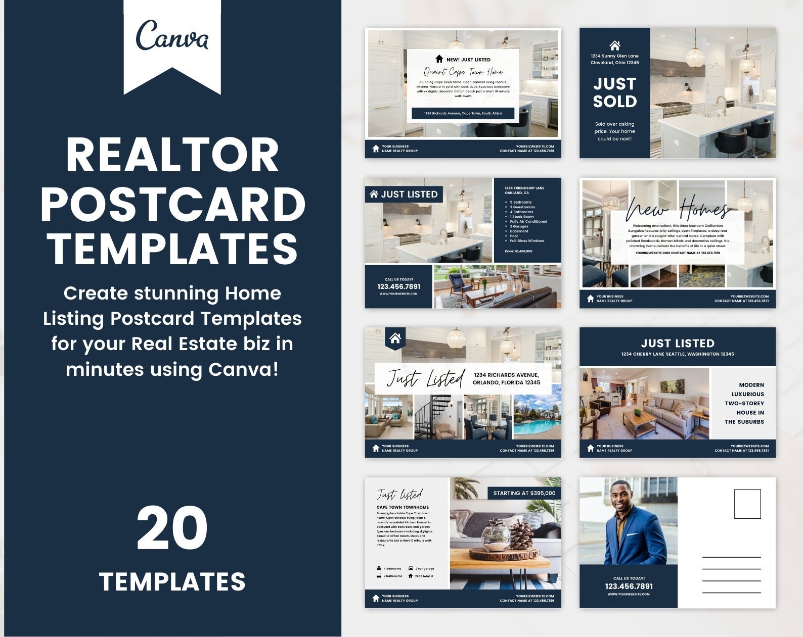 4x6 Real Estate Postcard Templates Canva Realtor Listing Etsy 4x6 Real Estate Postcard Templates Canva Realtor Listing Etsy