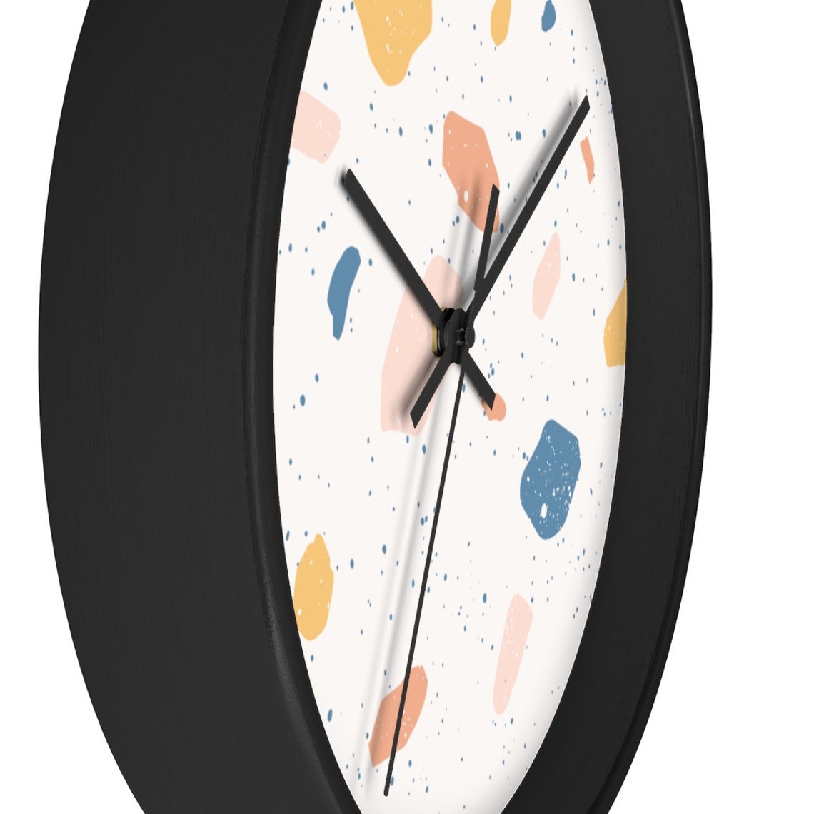 Terrazzo Wall Clock Office Wall Clock Kitchen Wall Clock Etsy