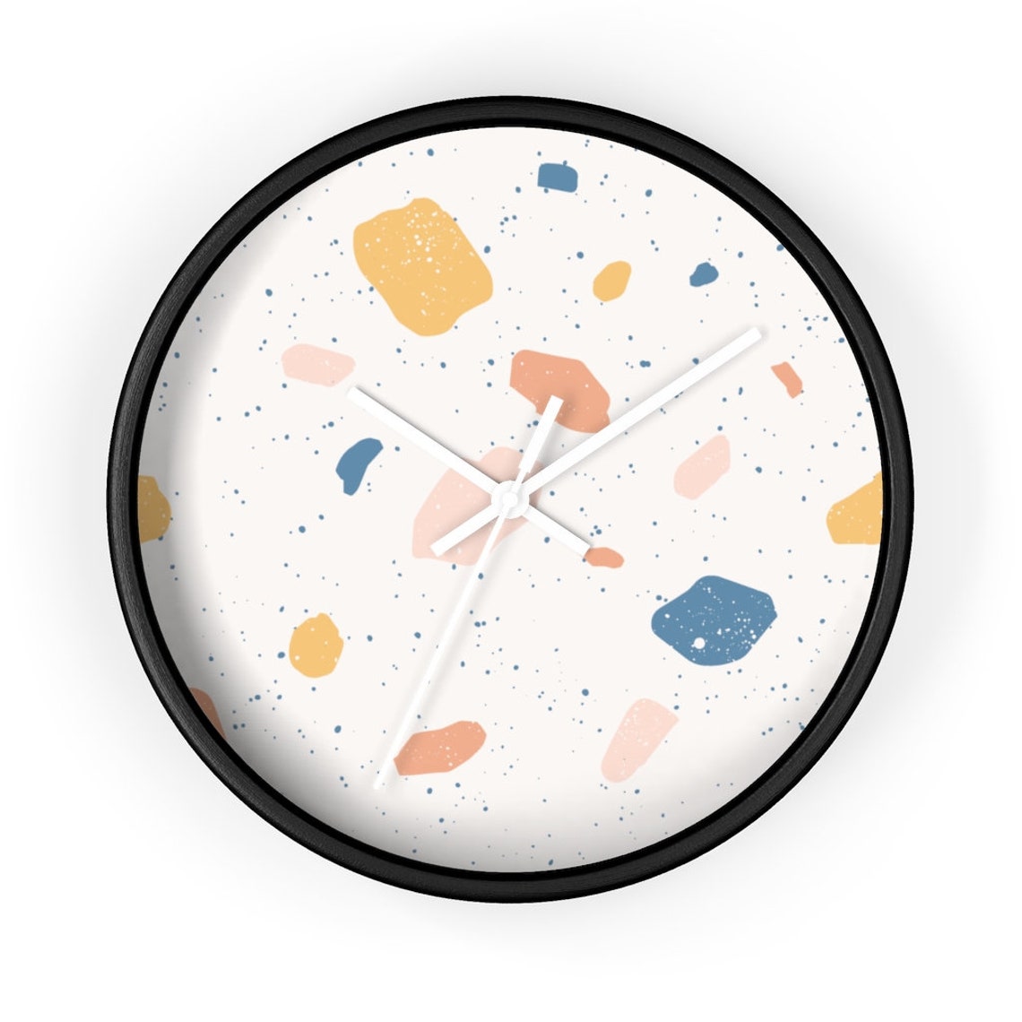 Terrazzo Wall Clock Office Wall Clock Kitchen Wall Clock Etsy