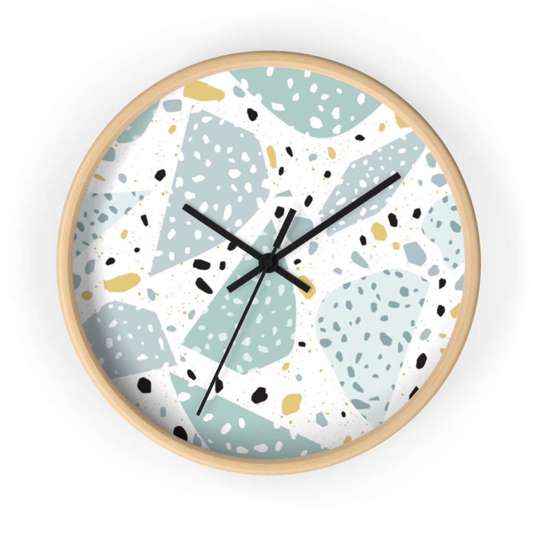 Terrazzo Wall Clock, Office Wall Clock, Kitchen Wall Clock, Wall Decor