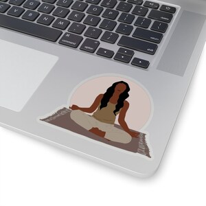 Meditation Kiss-Cut Stickers, Yoga Stickers,  Yoga Gifts