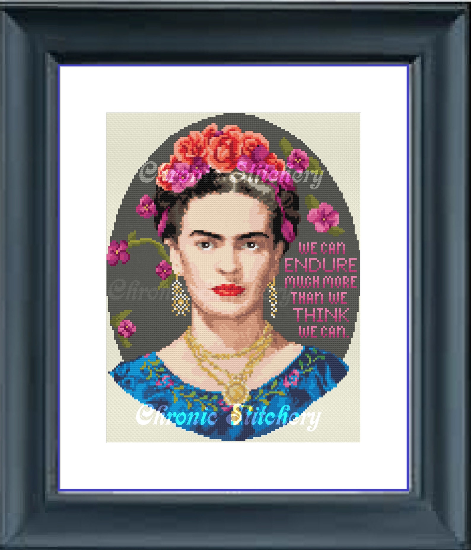 Frida Kahlo Cross Stitch Pattern | Etsy