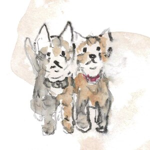 Toying with the Future:  Kitty Best Friends Drawing, Kittens Cats Art