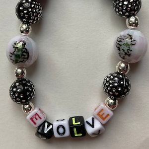 EVOLVE Dinosaur Bracelet - With Hand Painted Dinosaur Beads