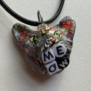Handcrafted Clay Cat Necklace – Express Yourself Meow Pendant