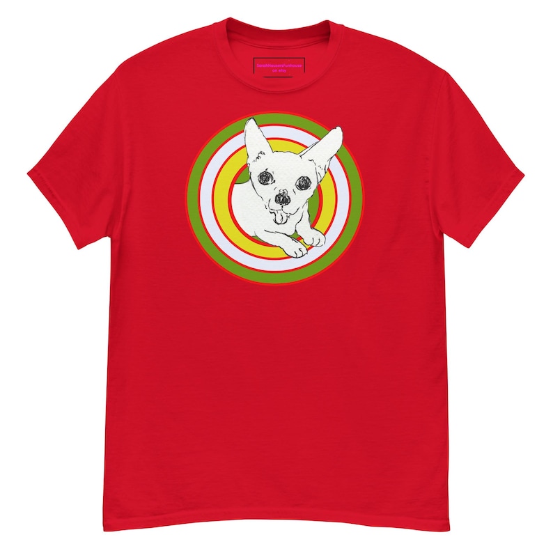 Mr. Chubbs Unisex Classic Tee (green and yellow target variation)