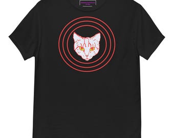 The Eyes of Garbanzo the Cat - Red Target Style - Unisex classic tee
