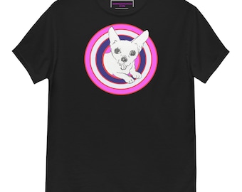 Mr. Chubbs Unisex classic tee (pink and blue target design)