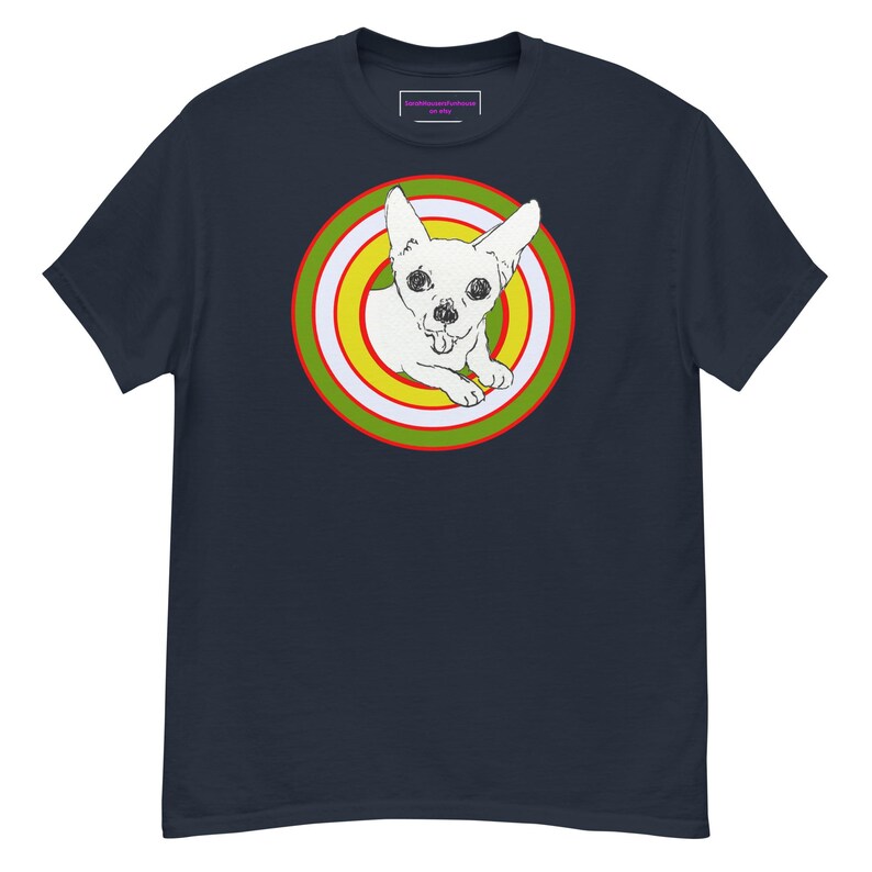 Mr. Chubbs Unisex Classic Tee (green and yellow target variation)