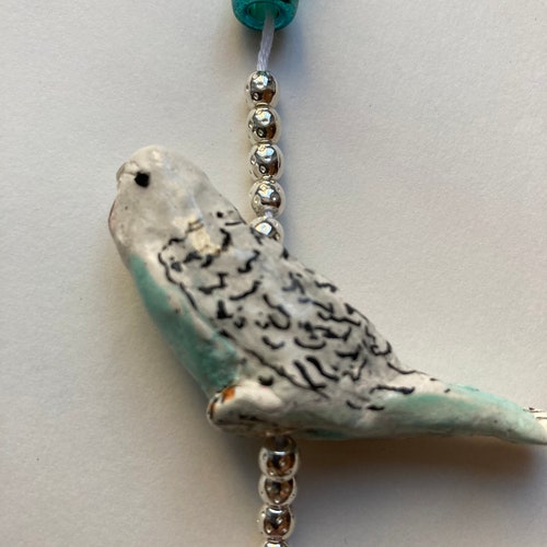 Magic Sparkly Parakeet Beaded Crystal Hanging