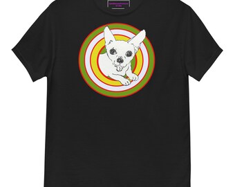 Mr. Chubbs Unisex Classic Tee (green and yellow target variation)
