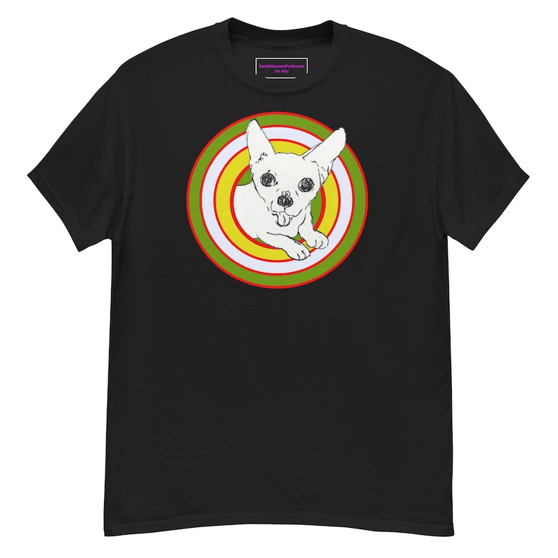 Mr. Chubbs Unisex Classic Tee (green and yellow target variation)