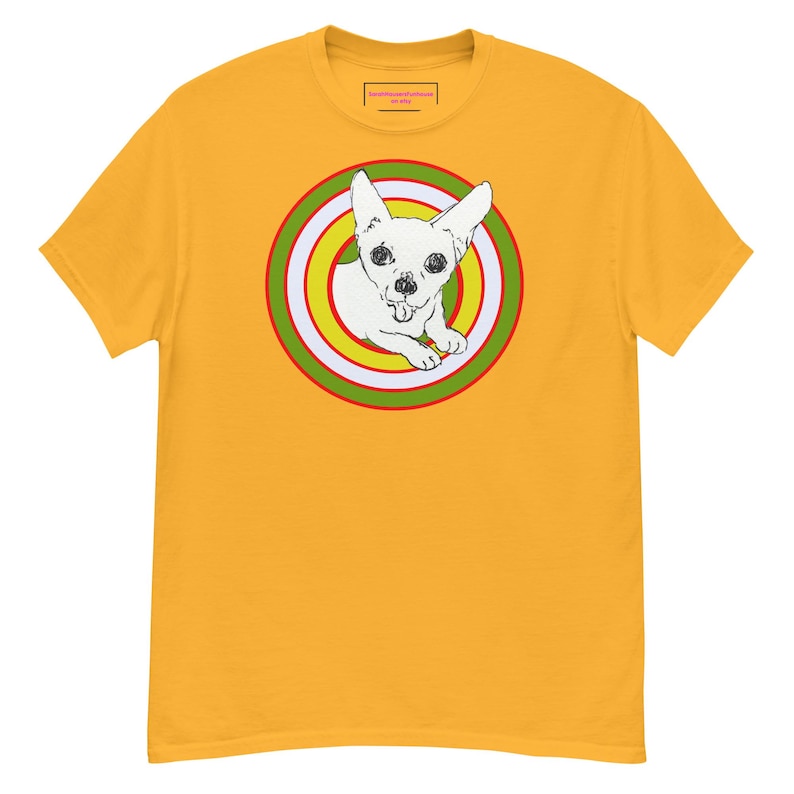 Mr. Chubbs Unisex Classic Tee (green and yellow target variation)