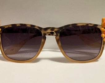 Ginger Cat Orange Vintage Look Leopard Print Shades Sunglasses