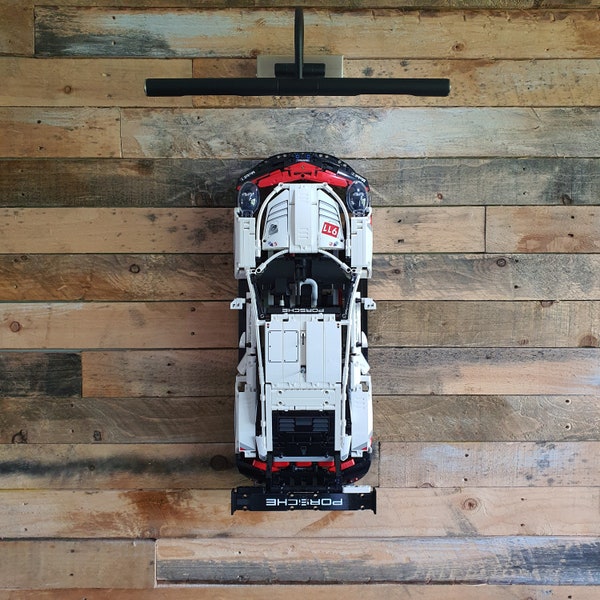 The Original L3GO Levitator, soluzione di montaggio a parete per modello LEGO Technic Porsche 911 RSR 42096