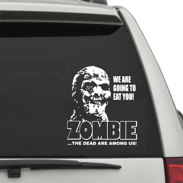 Zombie Car Decal Etsy