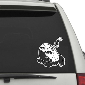 Hockey Mask Knife Vinyl Decal