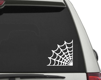 Spider Web Vinyl Decal