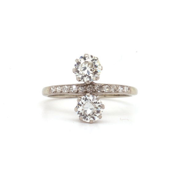 Edwardian Double Diamond Ring