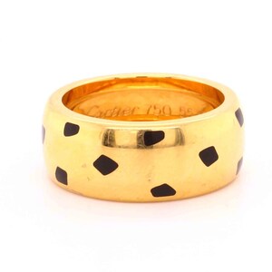 Cartier Lacquer & Gold Panthere Ring image 4