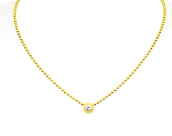 Cartier Diamond Draperie de Decolette Bead Necklace