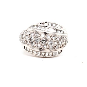 Art Deco Style Swirl Ring