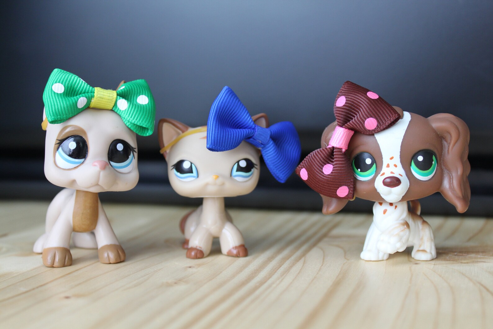 3 Pcs Lps Bow Bows Random Color Mix Accessories Clothes Etsy Canada