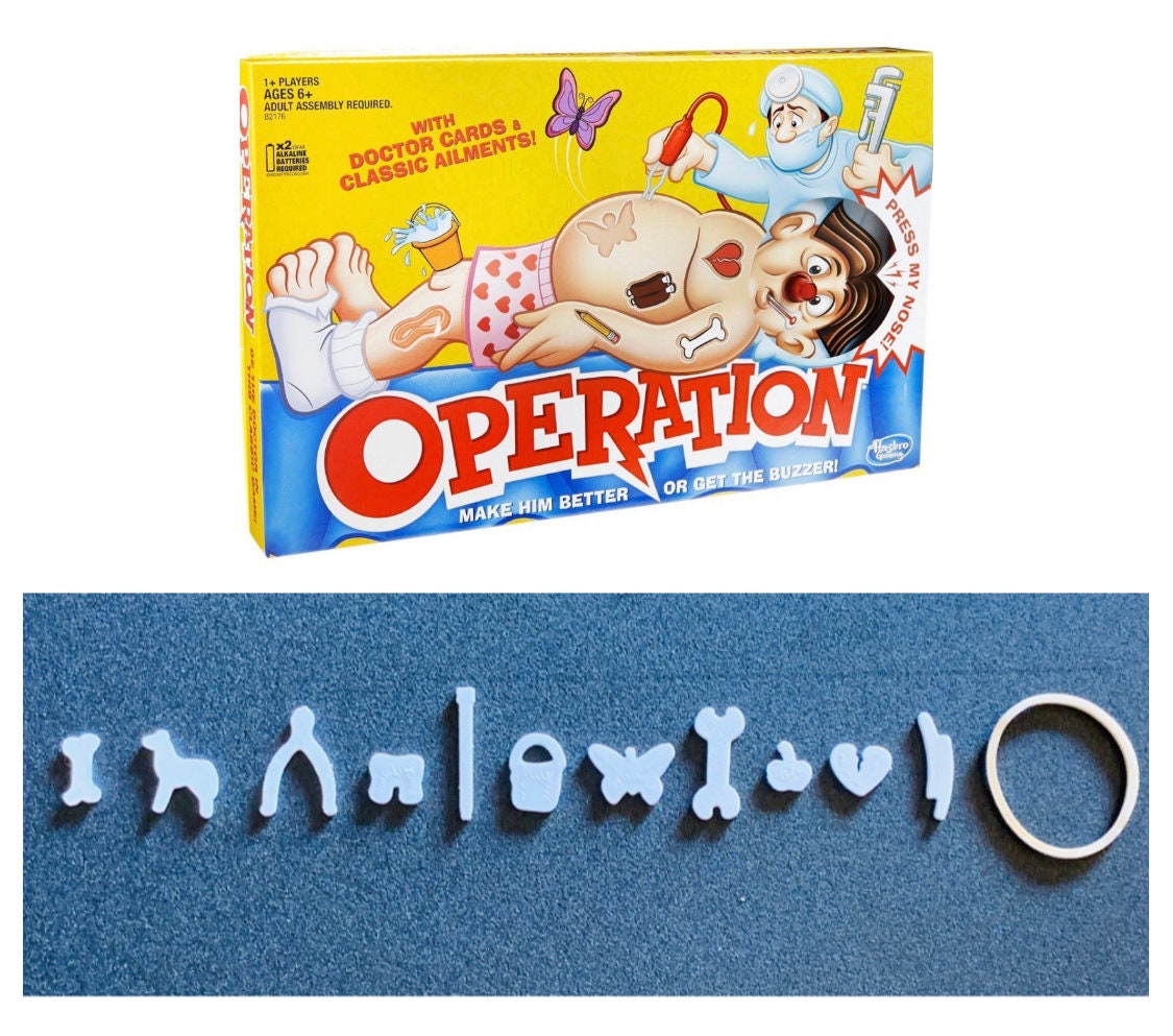 Operation Game Replacement Pieces Complete Set Available in CoLoRs