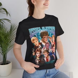 90&#39;s Retro Style T-Shirt | Jessica Fletcher  | Classic TV Show | Murder She Wrote |  Murder she wrote Tee |  Jessica Fletcher Fan |